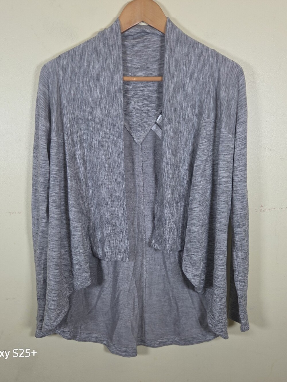 Athleta Long Sleeve Shawl Jacket Size XS Gray Super Soft